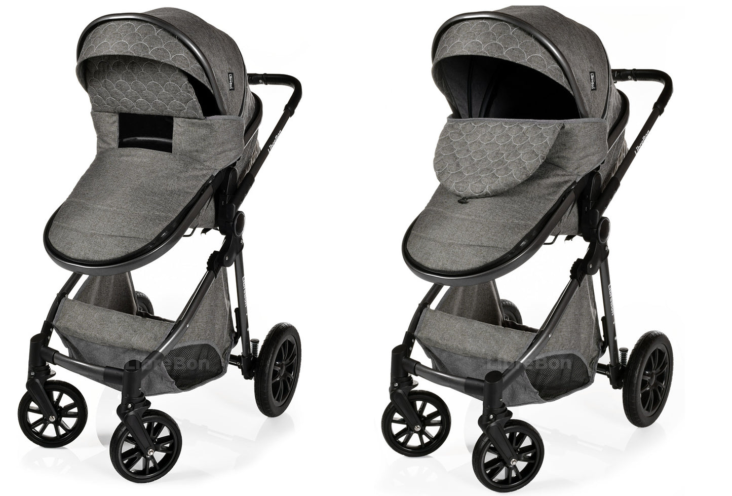 3 in 1 Pram Newborn Baby Buggy Set Travel System with Car Seat Folding Pushchair