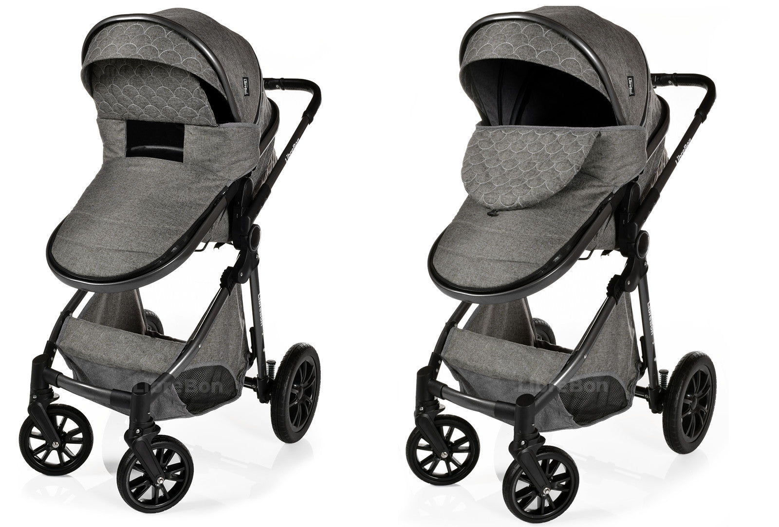 3 in 1 Pram Newborn Baby Buggy Set Travel System with Car Seat Folding Pushchair