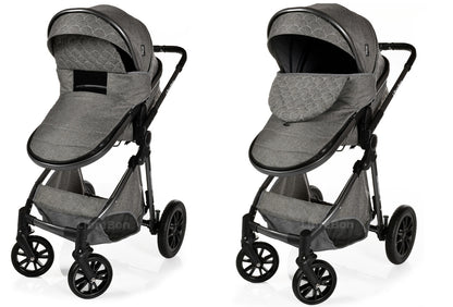 3 in 1 Pram Newborn Baby Buggy Set Travel System with Car Seat Folding Pushchair