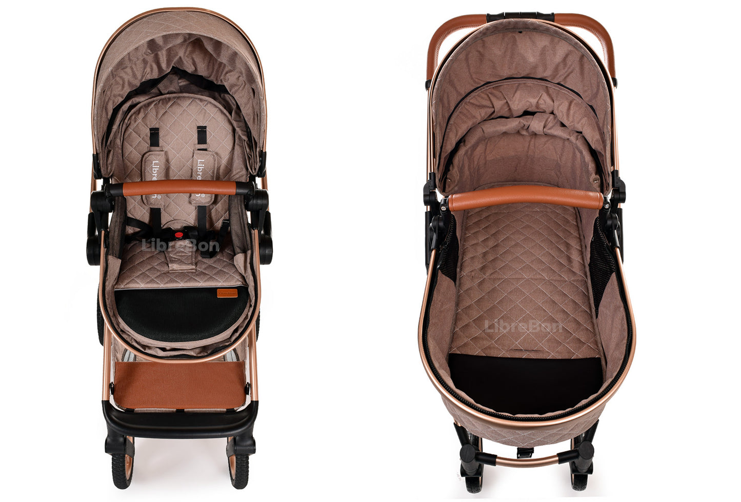 3 in 1 Pram Newborn Baby Buggy Set Travel System with Car Seat Folding Pushchair