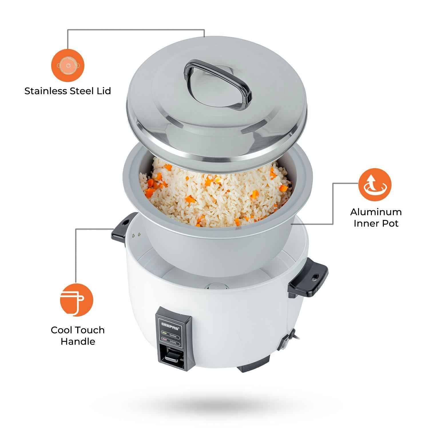 4.2L Commercial Rice Cooker Non-Stick Pot Automatic Keep Warm Catering 1600W