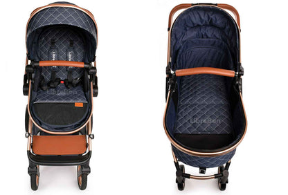 3 in 1 Pram Newborn Baby Buggy Set Travel System with Car Seat Folding Pushchair