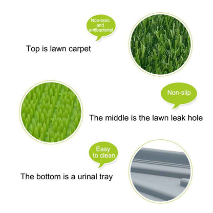 Large Pet Dog Toilet Mat Indoor Restroom Training Grass Potty Pad Loo Tray PadUK