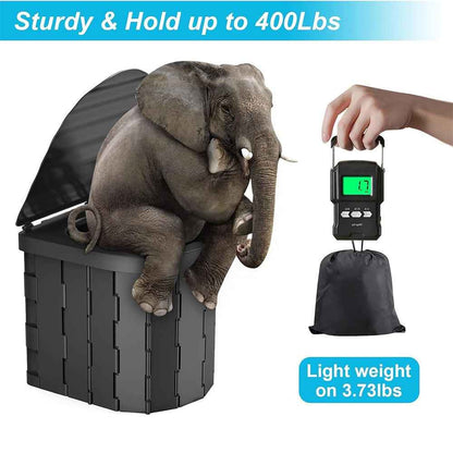 Folding Toilet Car Outdoor Travel Potty Portable for Camping Hiking Beach