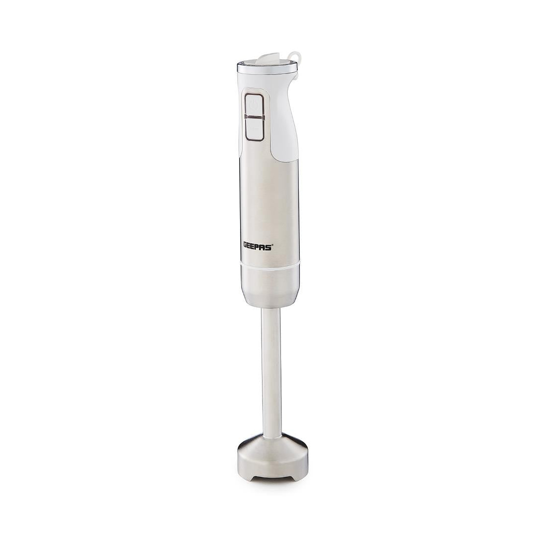 600W Hand Blender Handheld Immersion Stick Blender 12 Speed & Turbo, Silver