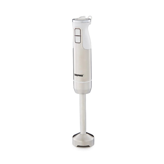 600W Hand Blender Handheld Immersion Stick Blender 12 Speed & Turbo, Silver