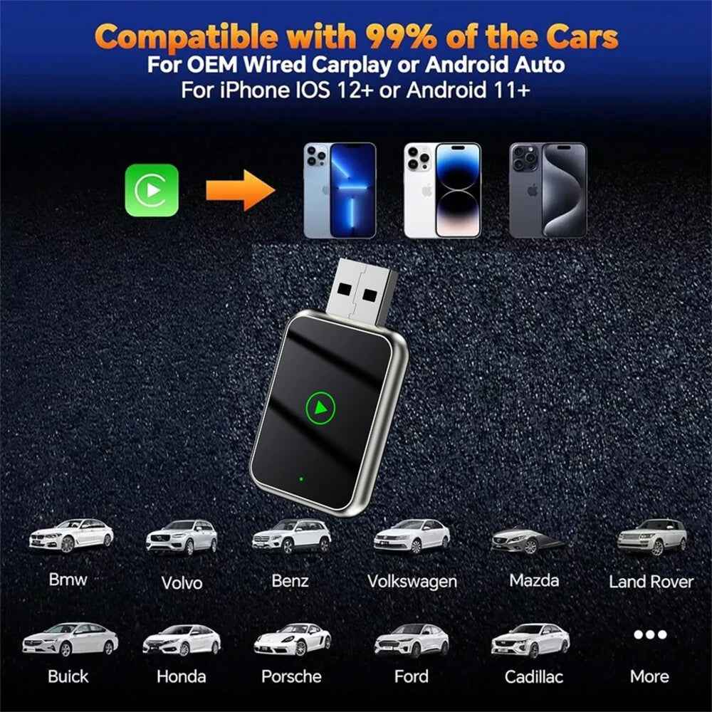 Wireless CarPlay Adapter For Iphone & Andorid Carplay, Wireless CarPlay Dongle
