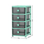 2/3/4Tier Mini Plastic Chest of Drawers Desktop Cabinet Storage Unit Home Office