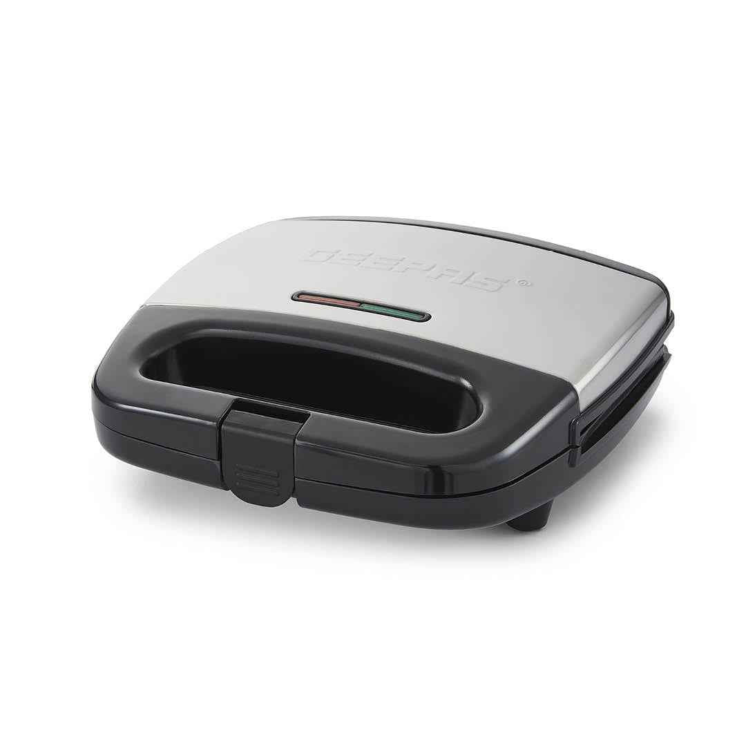 Toastie Maker 2 Slice Sandwich Toaster Non-Stick Machine Easy Clean 750W Geepas