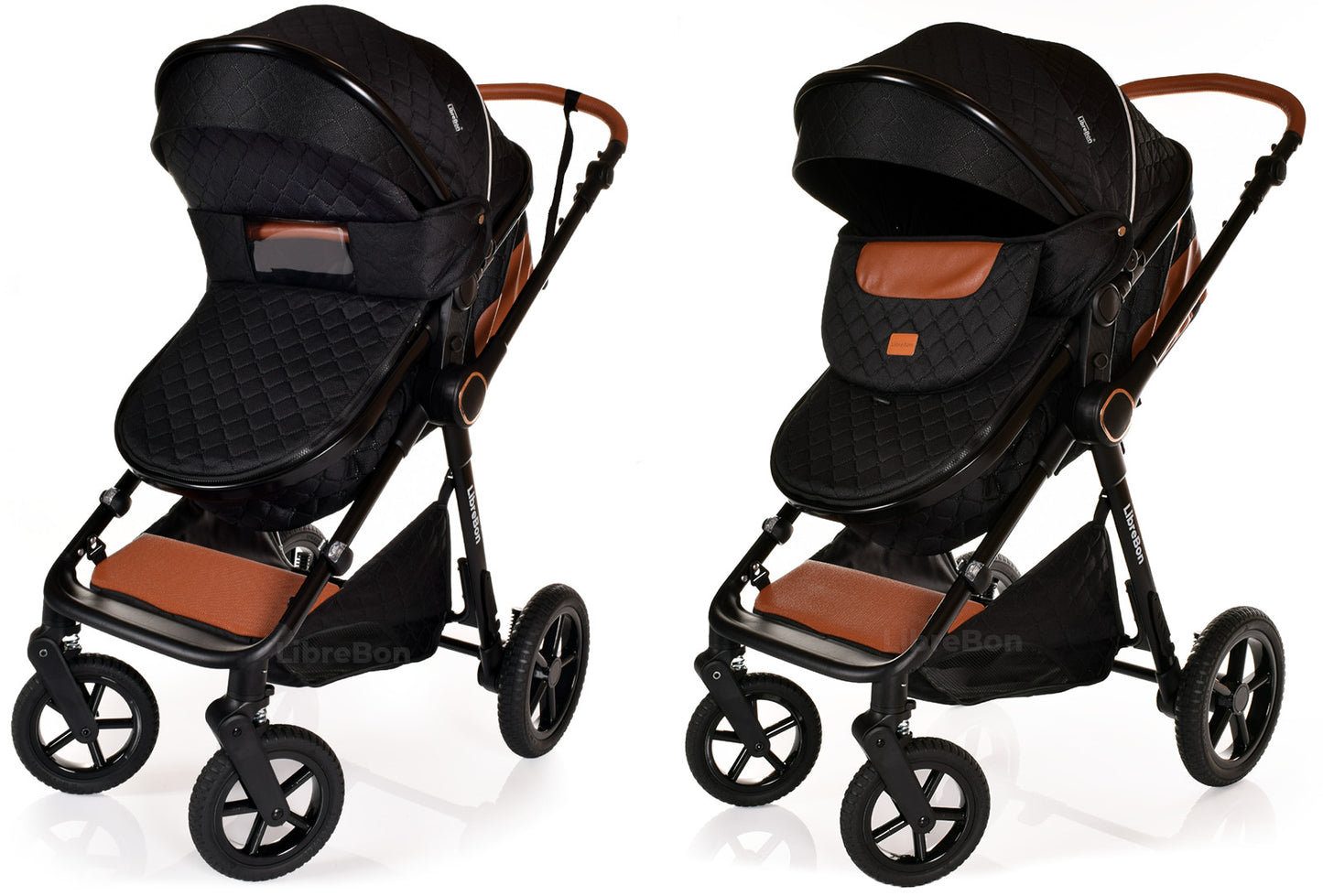 3 in 1 Pram Newborn Baby Buggy Set Travel System with Car Seat Folding Pushchair