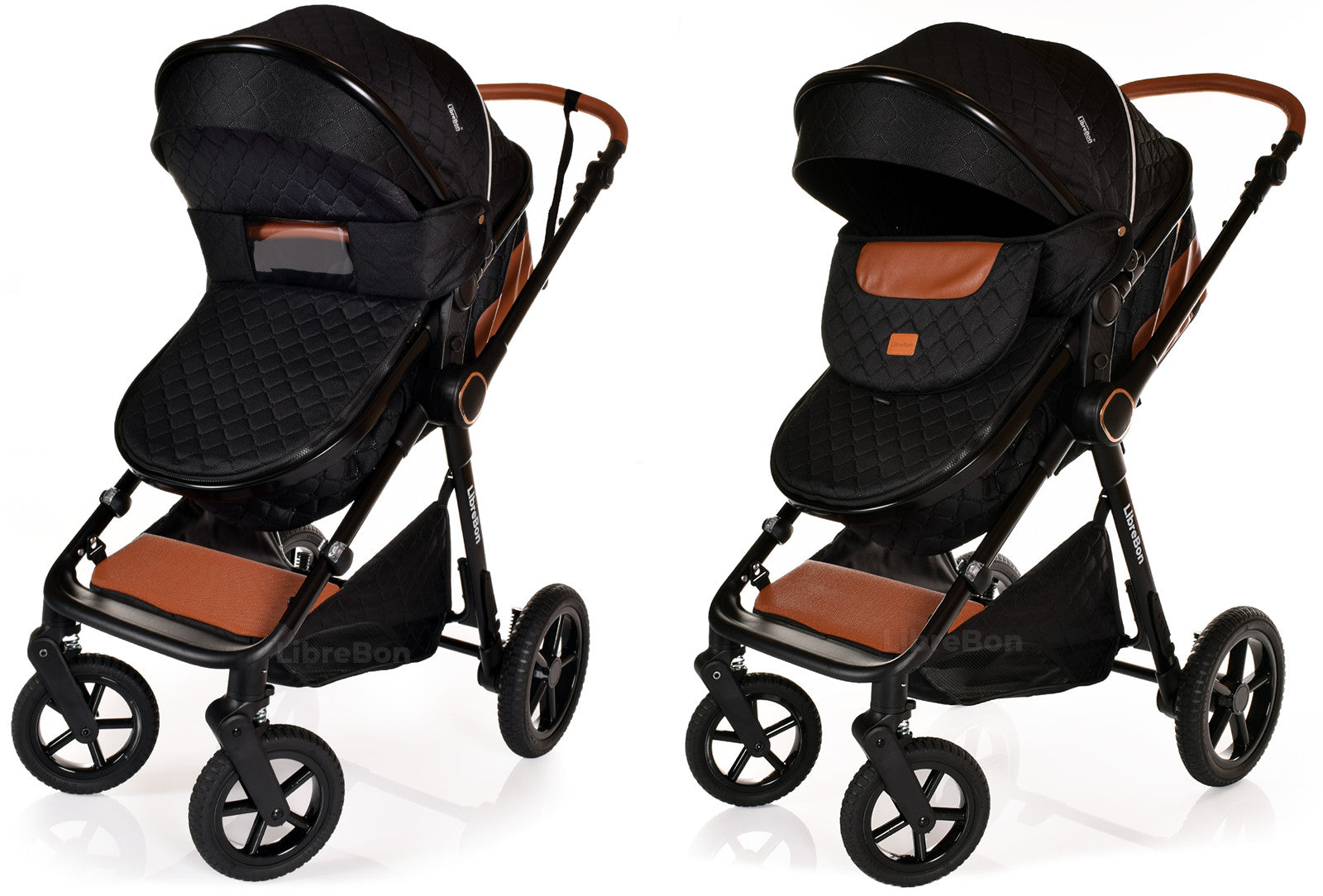 3 in 1 Pram Newborn Baby Buggy Set Travel System with Car Seat Folding Pushchair