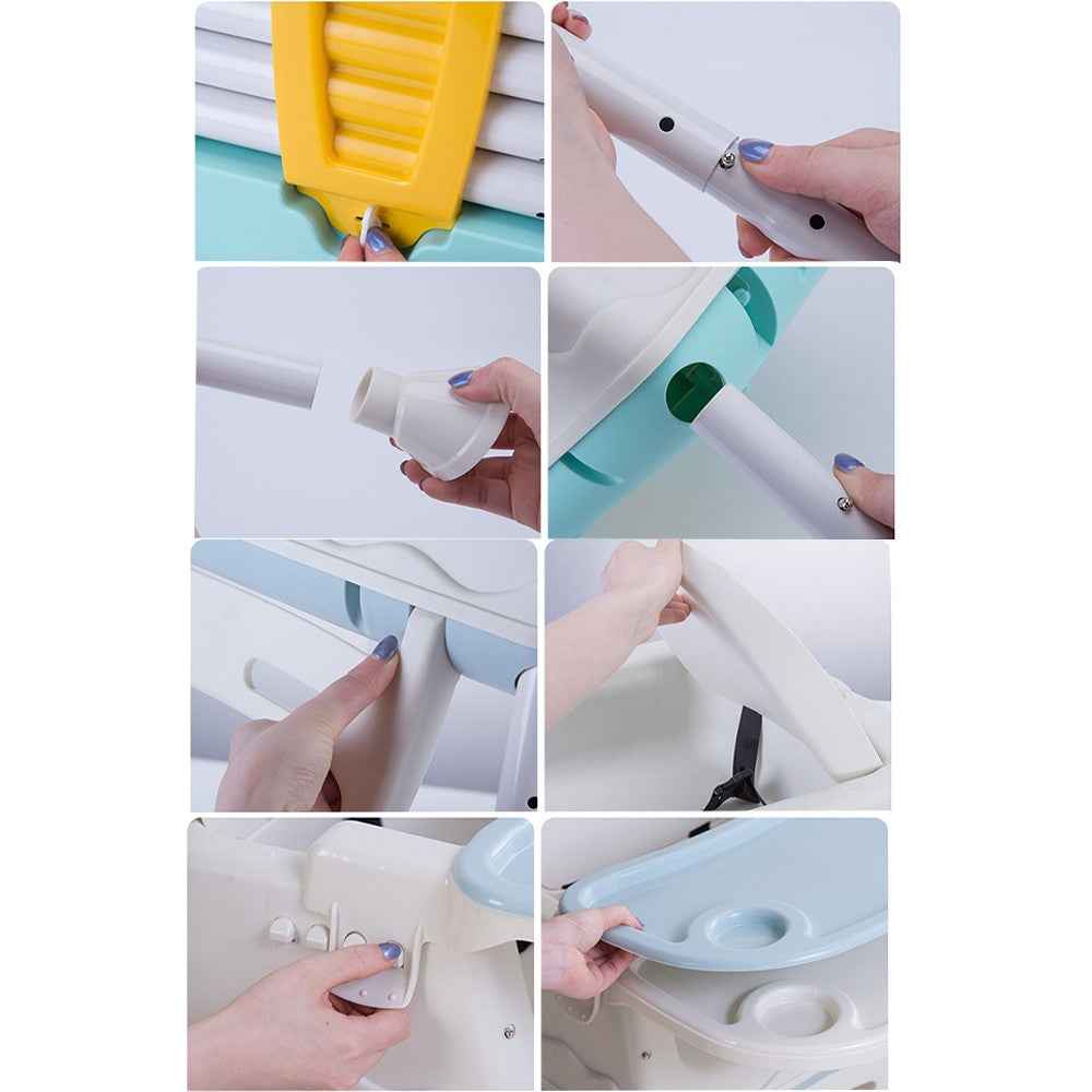 Adjustable 3-In-1 Baby Highchair Infant High Feeding Seat Toddler Table Chair UK