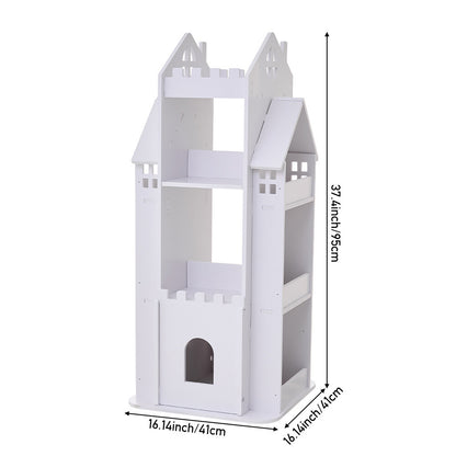 360° Rotating Kids Children Bookshelf Floor Book Shelf Rack Toy Storage Bookcase