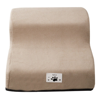 3/4/5 Steps Dog Stairs Pet For Bed Sofa Cats Ladder Ramp With Removable Cover UK