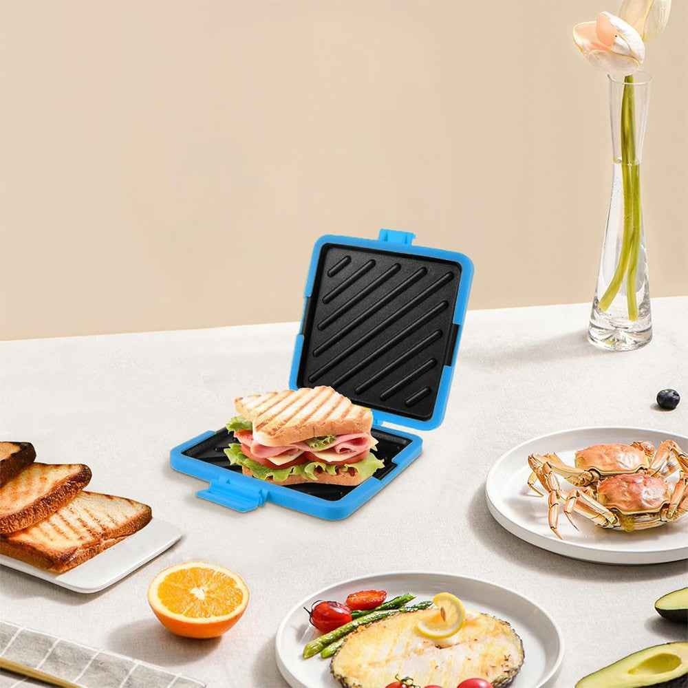 Microwave Sandwich Toaster Waffle Maker Grill Toastie Panini Press Griddle New
