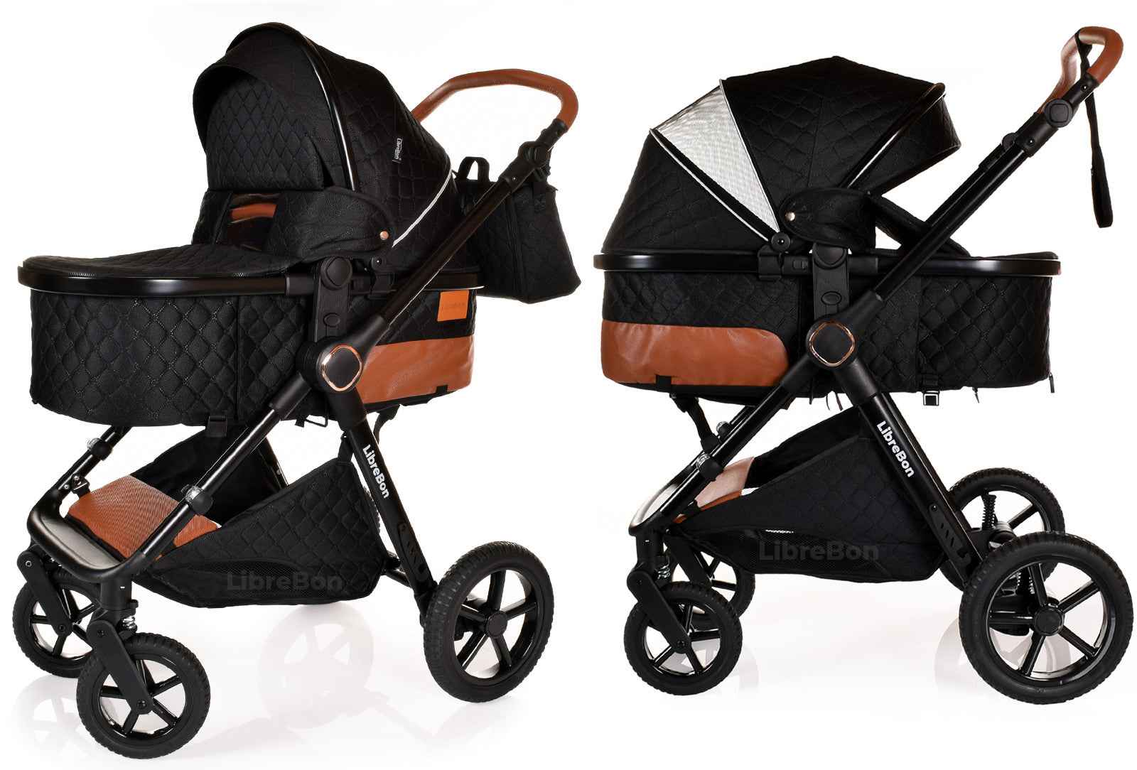 3 in 1 Pram Newborn Baby Buggy Set Travel System with Car Seat Folding Pushchair