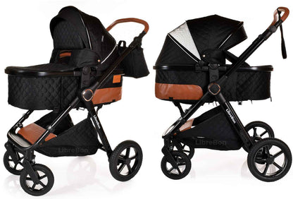 3 in 1 Pram Newborn Baby Buggy Set Travel System with Car Seat Folding Pushchair