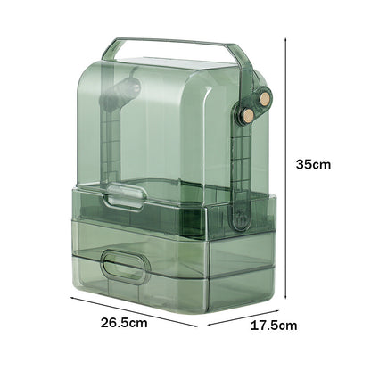 Dressing Table Makeup Storage Box Drawer Desktop Cosmetic Organizer Tidy Case UK