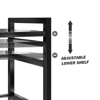 3 Tier Expandable Microwave oven Rack Stand Storage Holder Kitchen Corner Shelf