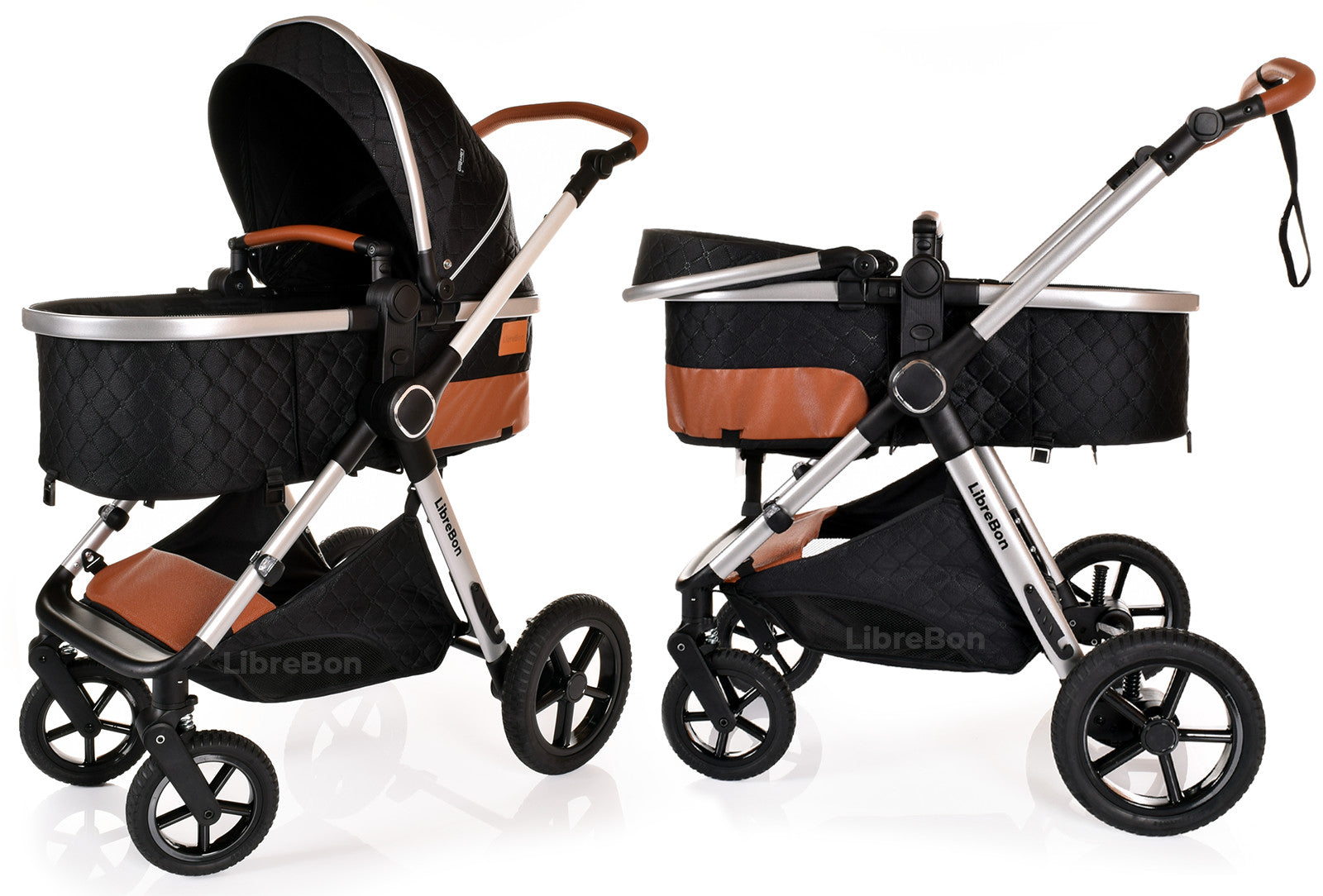 3 in 1 Pram Newborn Baby Buggy Set Travel System with Car Seat Folding Pushchair
