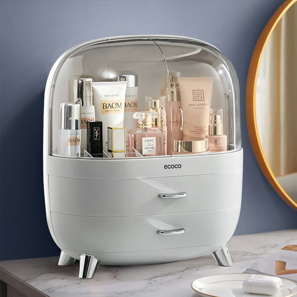 Dressing Table Makeup Storage Box Drawer Desktop Cosmetic Organizer Tidy Case UK