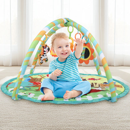 Baby Activity Gym Rack Play Mat Kid Rug Puzzle Mat Carpet Pad Baby Toy UK
