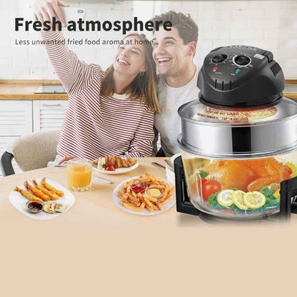 17L Halogen Air Fryer Rotary Convection Oven Multi Cooker Low Fat Health Black O