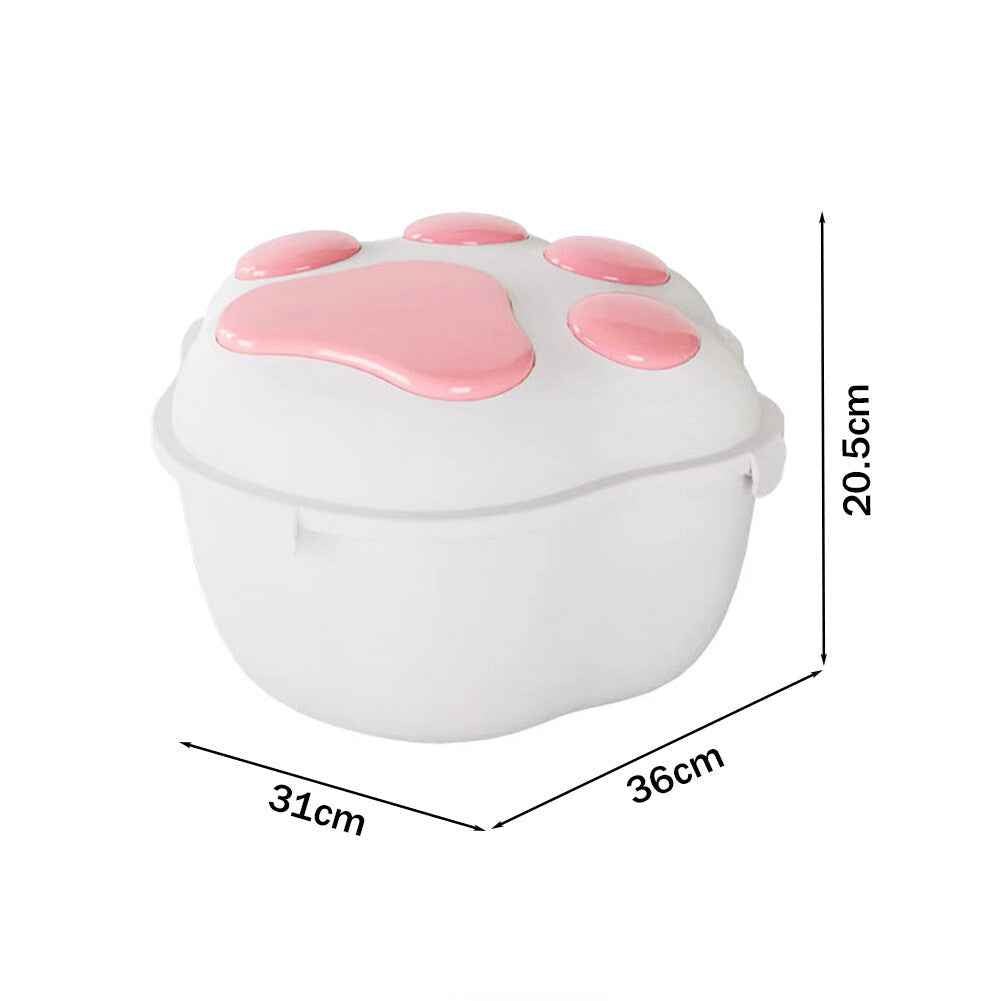 Food Storage Container Dog Cat Pet Animal Dry Food Cereal Dispenser Box with Lid