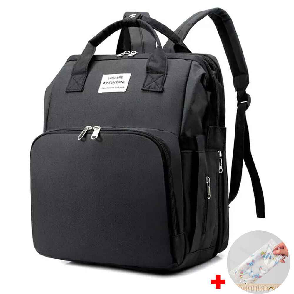 Baby Changing Bag Diaper Bag Large Nappy Backpack with Portable Changing Mat UK