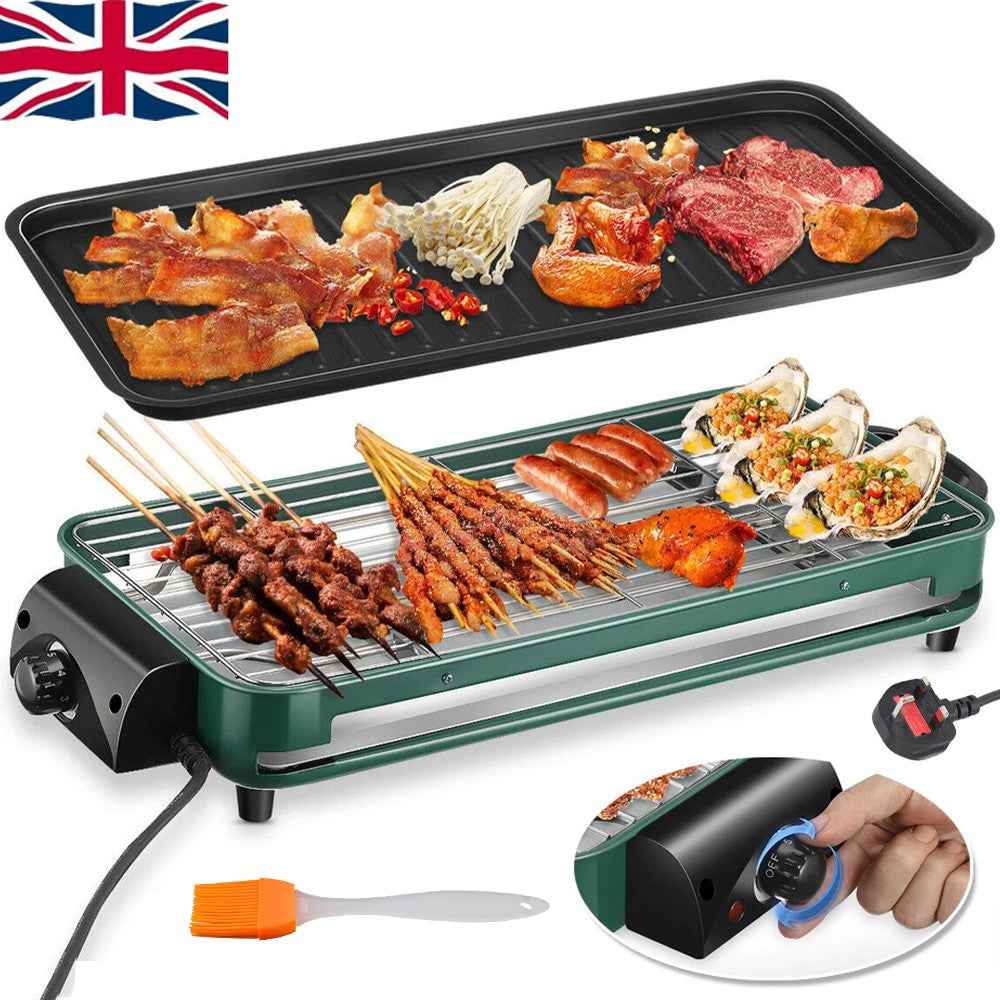 Barbecue 1500W Griddle Indoor BBQ Smokeless Convenient Hot PlateElectric Kwzwgdn