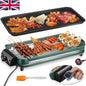Barbecue 1500W Griddle Indoor BBQ Smokeless Convenient Hot PlateElectric Kwzwgdn