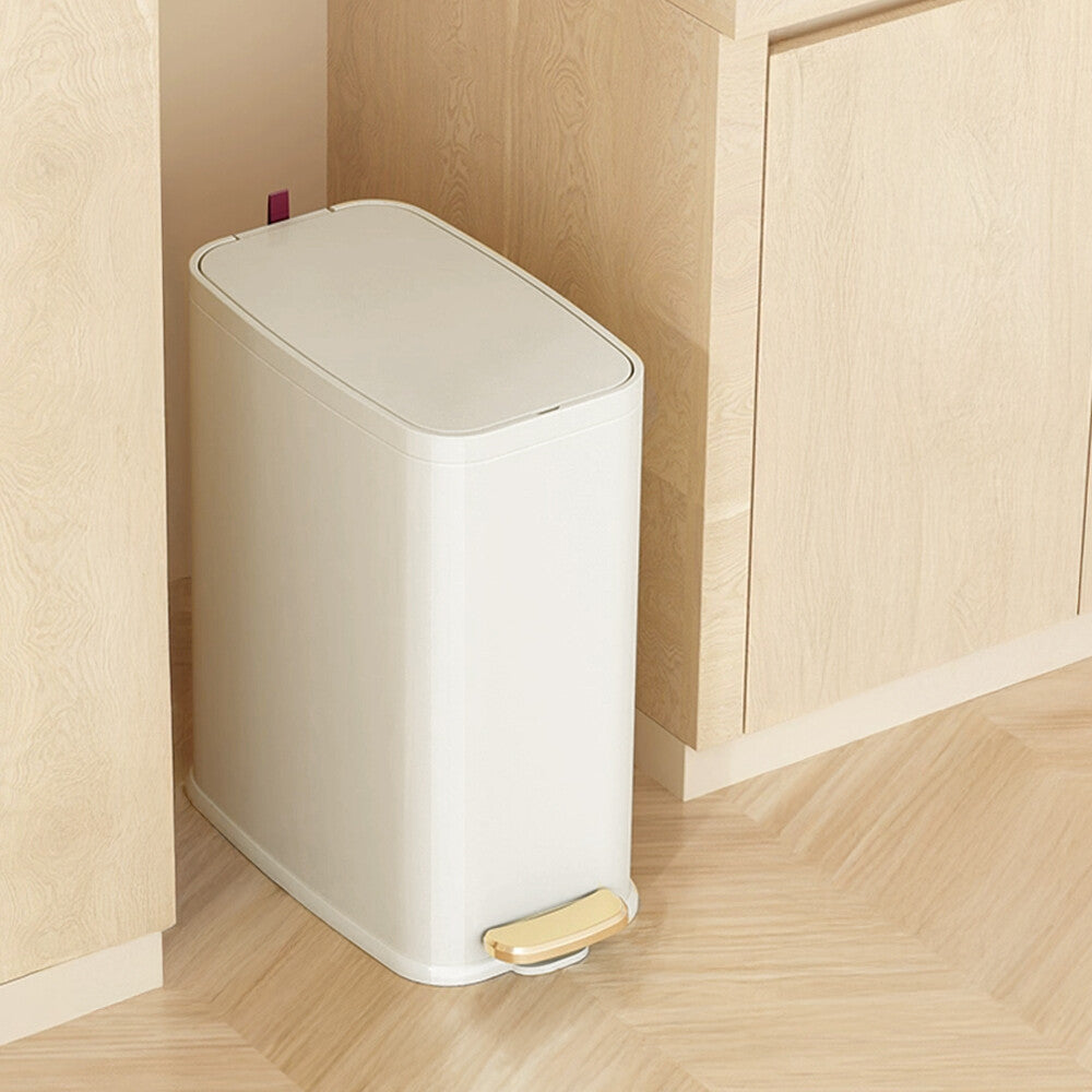 Pedal Bin Dustbin Stainless Steel Waste w/Bucket & Removable Lid Kitchen Bedroom