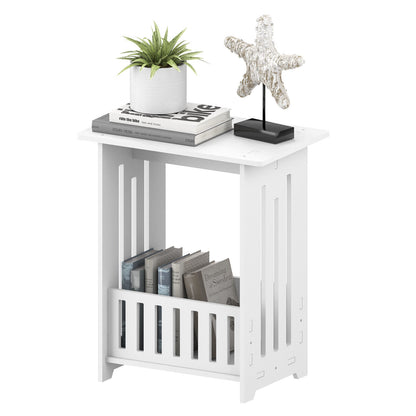 3-Type Freestanding Waterproof Bathroom Cupboard Storage Cabinet with Door White