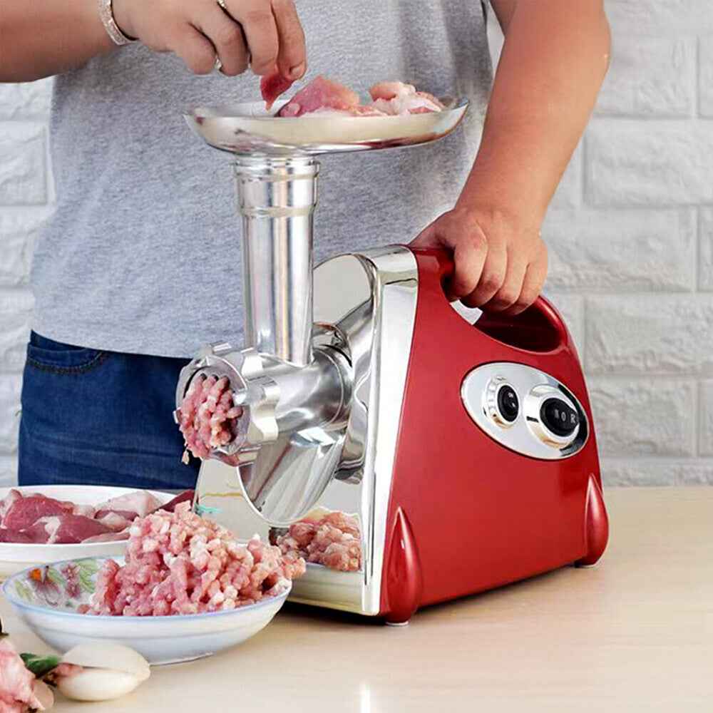 2800W Electric Meat Grinder Mincer Sausage Maker Filler Home w/3 Grinding Plates