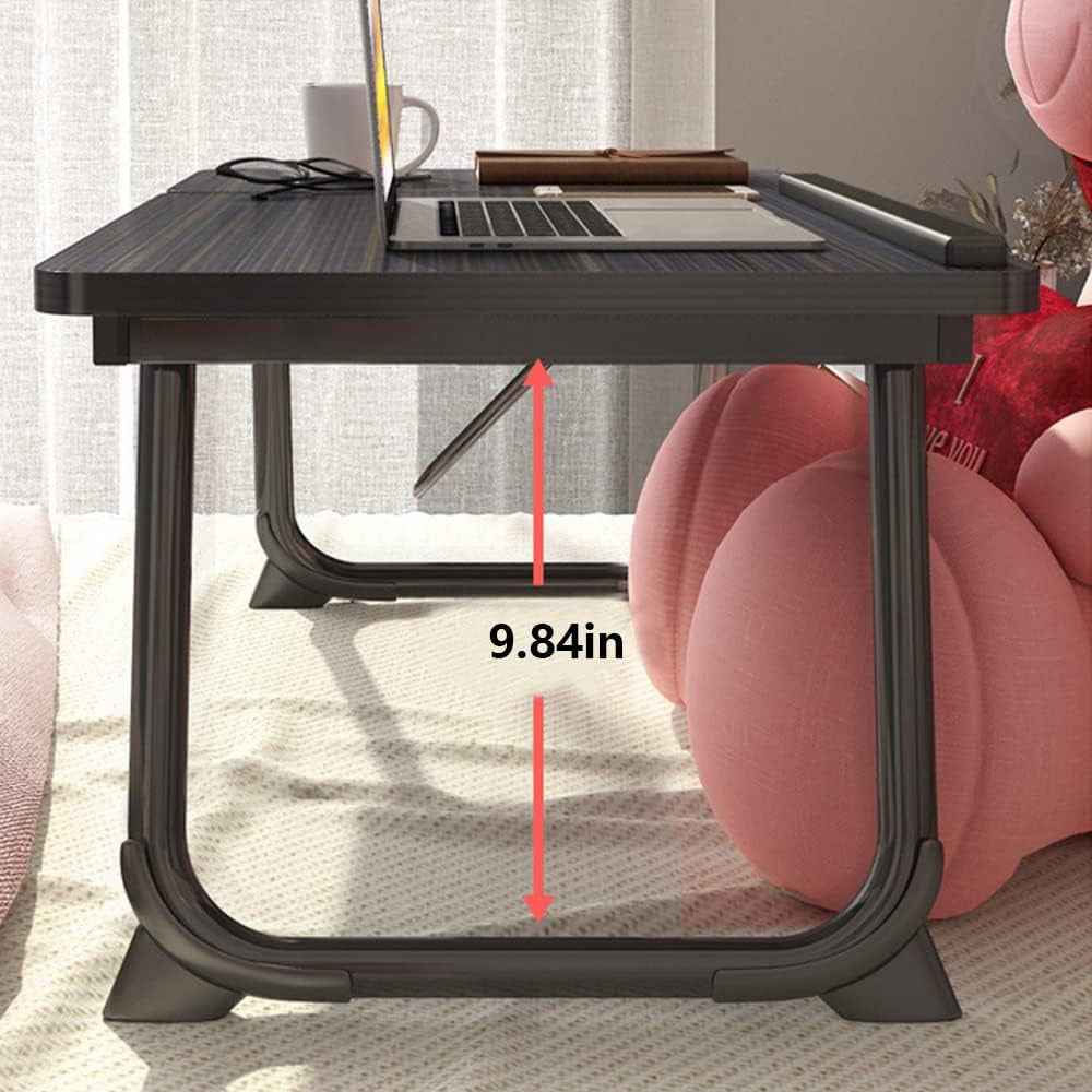 Folding Laptop Table Stand Bed Tray Sofa Lap Portable Computer Desk Breakfast