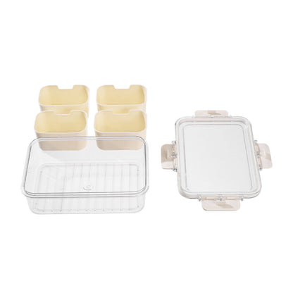 Fridge Box Holder Kitchen Cupboard Organiser Food Storage Dividers Container Lid