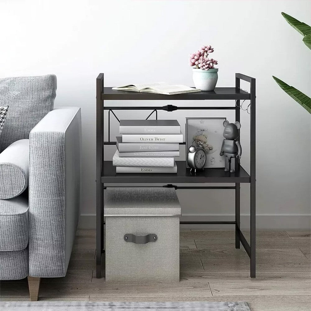 3 Tier Expandable Microwave oven Rack Stand Storage Holder Kitchen Corner Shelf