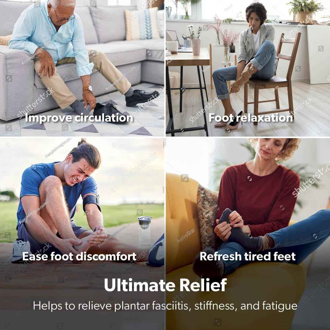 GEEPAS 4-in-1 Foot Massager Machine Heat Deep Kneading Tapping & Air Compression