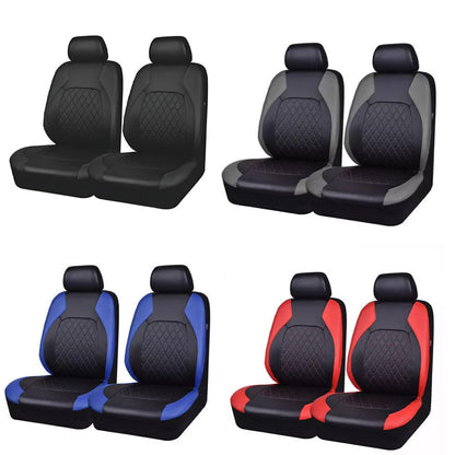 4PCS FULL SET FRONT REAR FABRIC CAR SEAT COVERS PROTECTORS UNIVERSAL WASHABLE UK