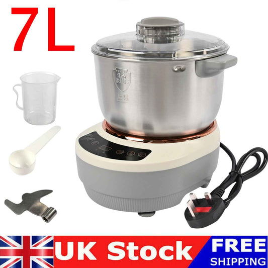 220V 7L Electric Dough Mixer Home Auto Kneading Proofing Dough Maker Machine UK