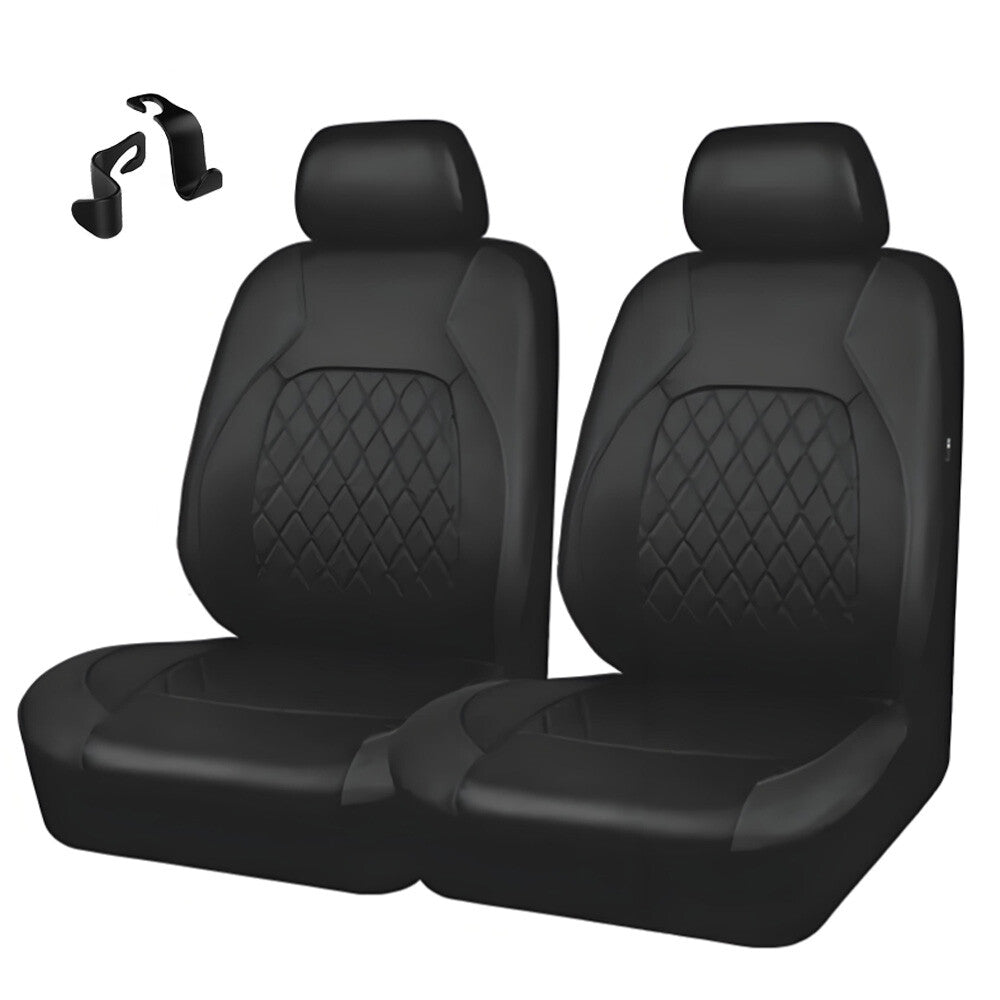 4PCS FULL SET FRONT REAR FABRIC CAR SEAT COVERS PROTECTORS UNIVERSAL WASHABLE UK