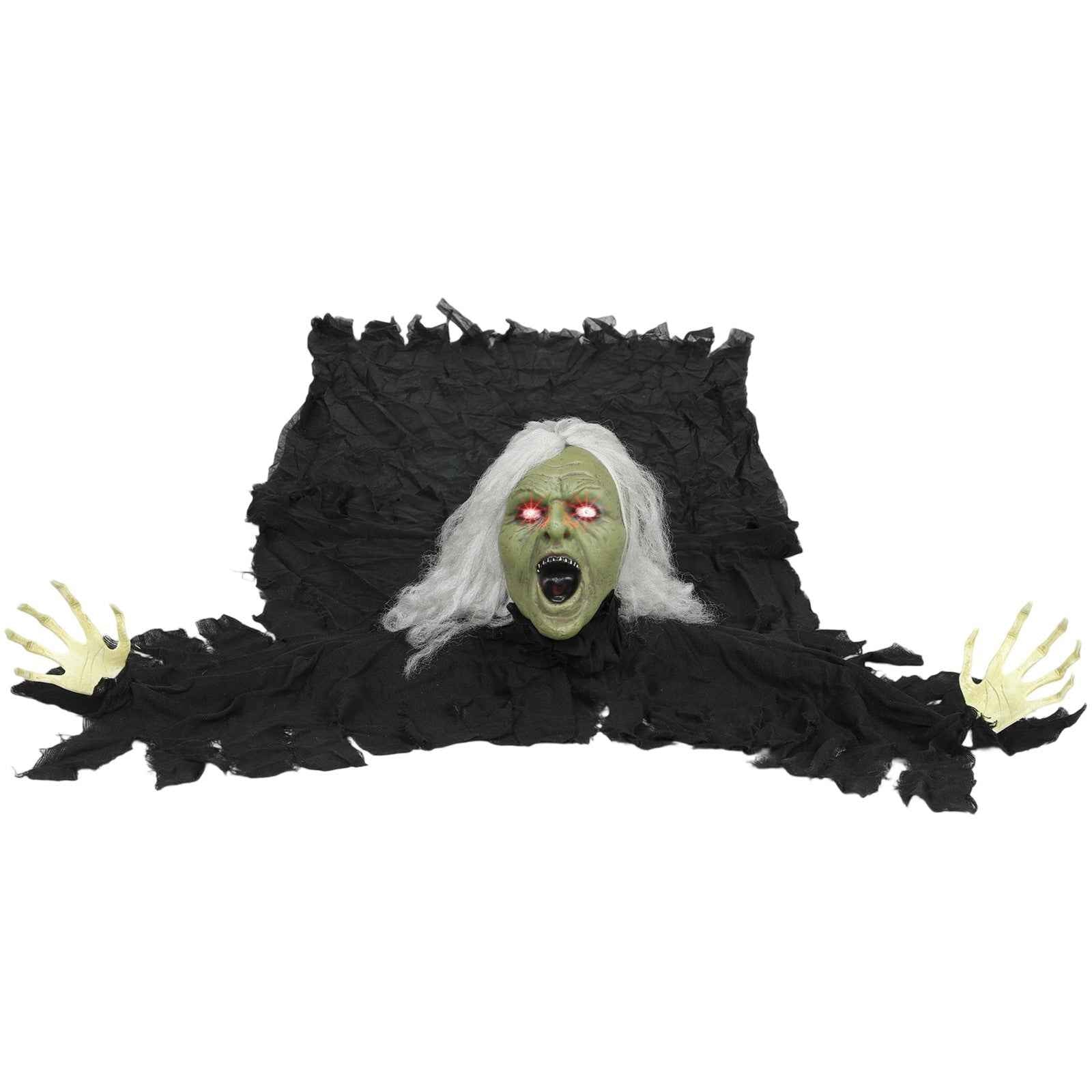 183 cm Life Size Halloween Animated Crawling Zombie with Glowing LED Eyes