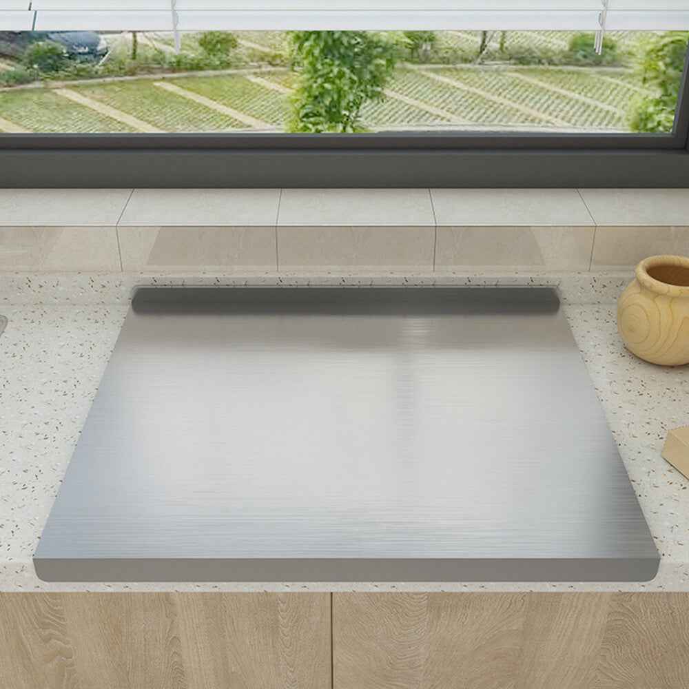 Stainless Steel Cutting Chopping Board Dough Board Meat Bread Kitchen Worktop