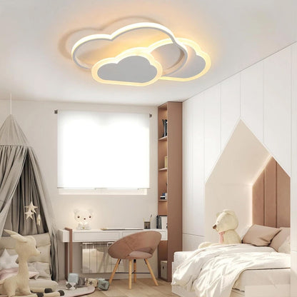 Dimmable LED Ceiling Light Modern Chandeliers Kid's Room Bedroom Cloud Lamp Tool