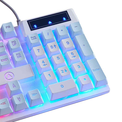 K500 Mechanical Gaming Keyboard 104 Keys USB Wired RGB Backlit Keypad PC Game