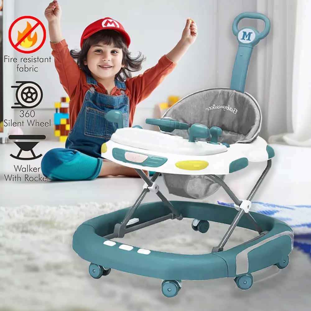 Baby Walker/Rocker Bouncer First Steps Push Along Activity Music Ride On Car.UK