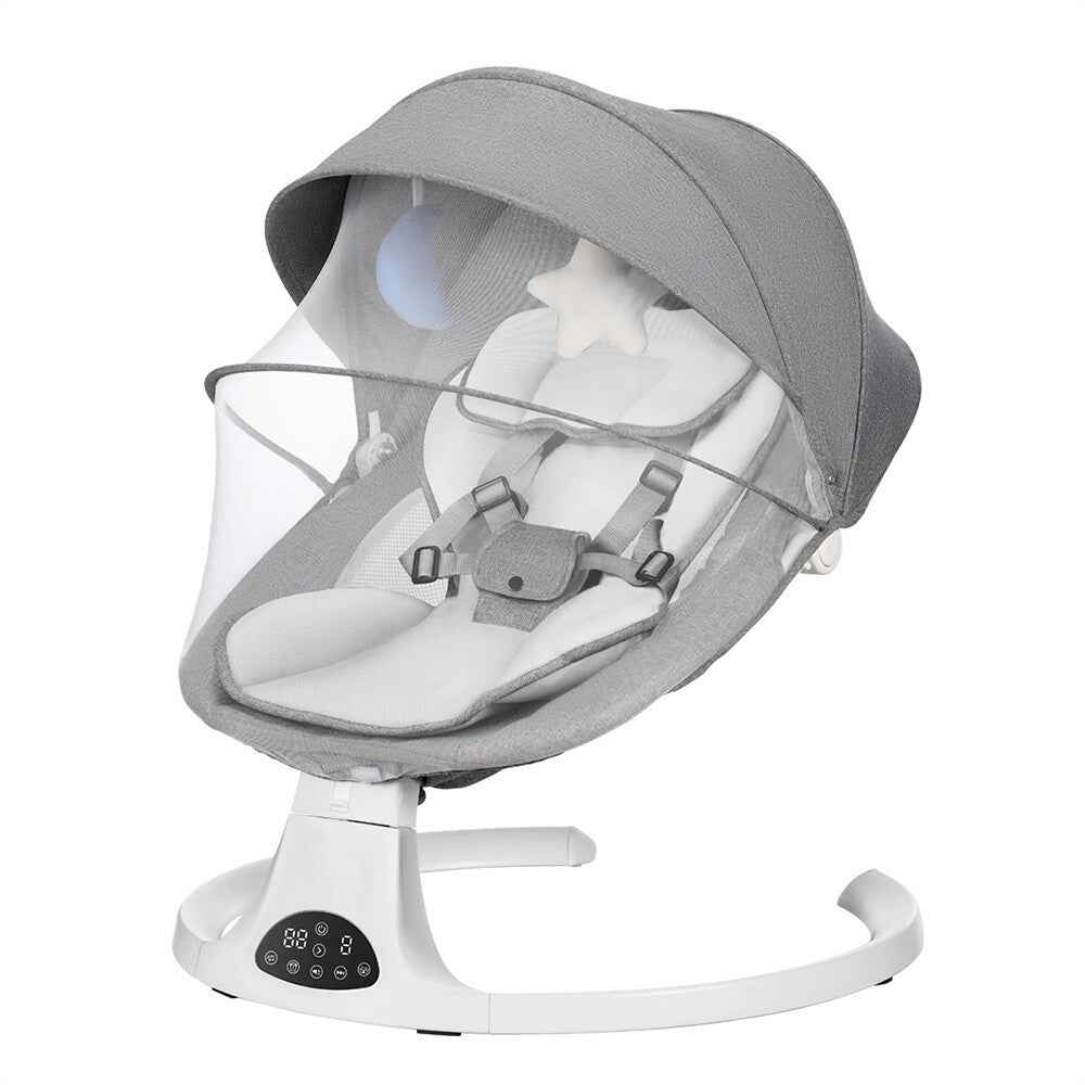 Bluetooth Electric Baby Swing Infant Music Cradle Bouncer Chair Rocker Remote UK