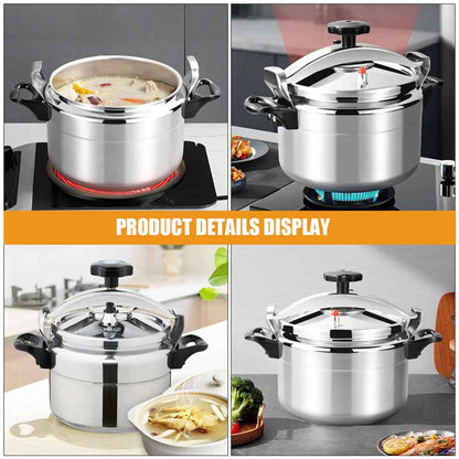 Aluminium Pressure Cooker Quick with Lid Latch Indicator 7L-11L Explosion-Proof