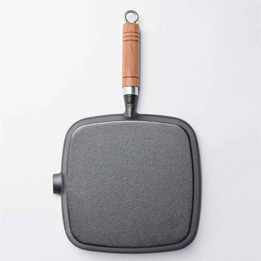 Grill Pan Non Stick Griddle Frying Poring Lips Induction Skillet Cooking Steak