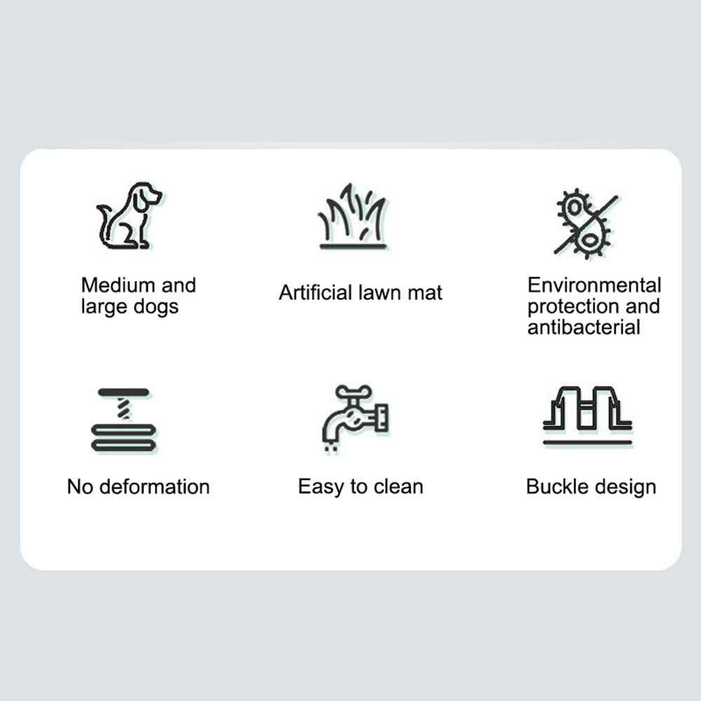 Large Pet Dog Toilet Mat Indoor Restroom Training Grass Potty Pad Loo Tray PadUK